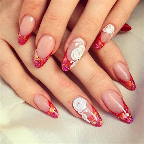 summer red nail designs